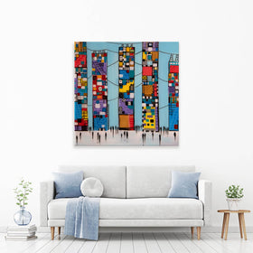 Blue Sky Canvas Print Blue Sky Canvas Print wall art product Ekaterina Ermilkina