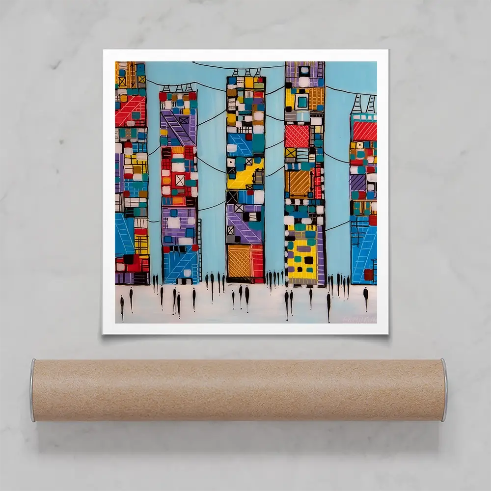 Blue Sky Square Art Print Blue Sky Square Art Print wall art product Ekaterina Ermilkina