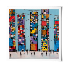 Blue Sky Square Art Print Blue Sky Square Art Print wall art product Ekaterina Ermilkina