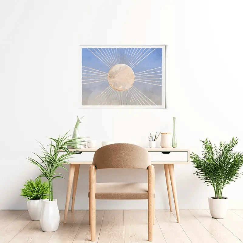 Blue Sun Boho Art Print Blue Sun Boho Art Print wall art product Sarah Manovski