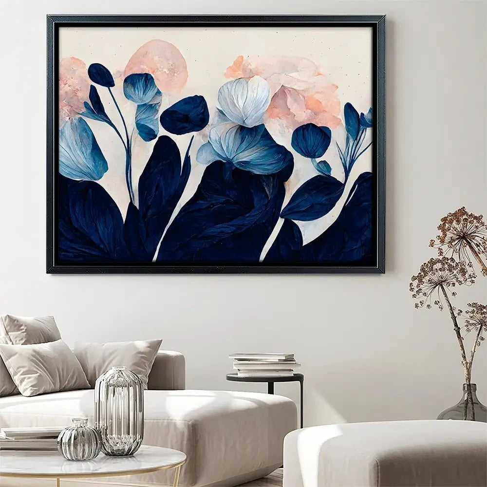 Blue Tulips Canvas Print Blue Tulips Canvas Print wall art product Treechild