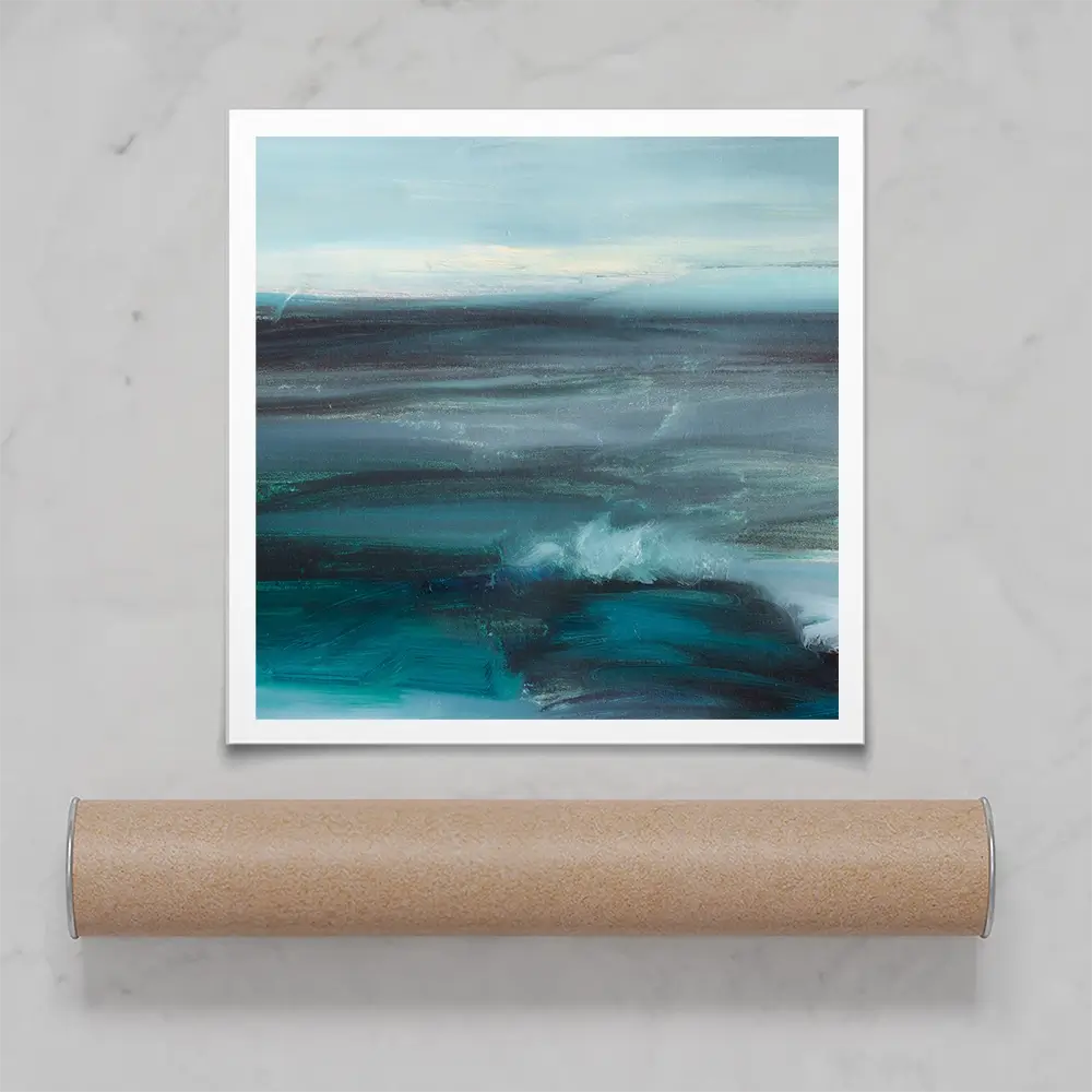 Blue Wash Square Art Print Blue Wash Square Art Print wall art product arteria.lab / Shutterstock