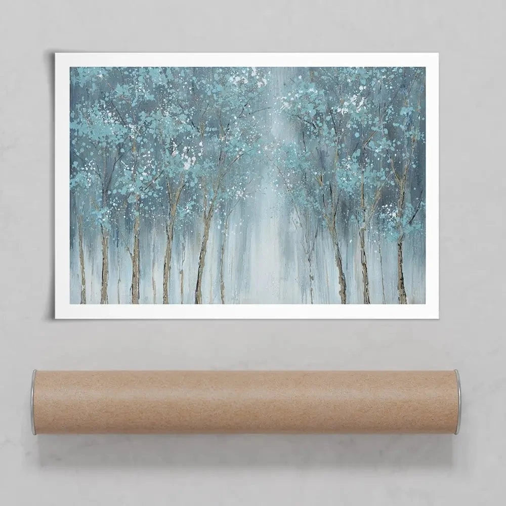 Blue Woods Art Print Blue Woods Art Print wall art product CHENYU ARTS / Shutterstock
