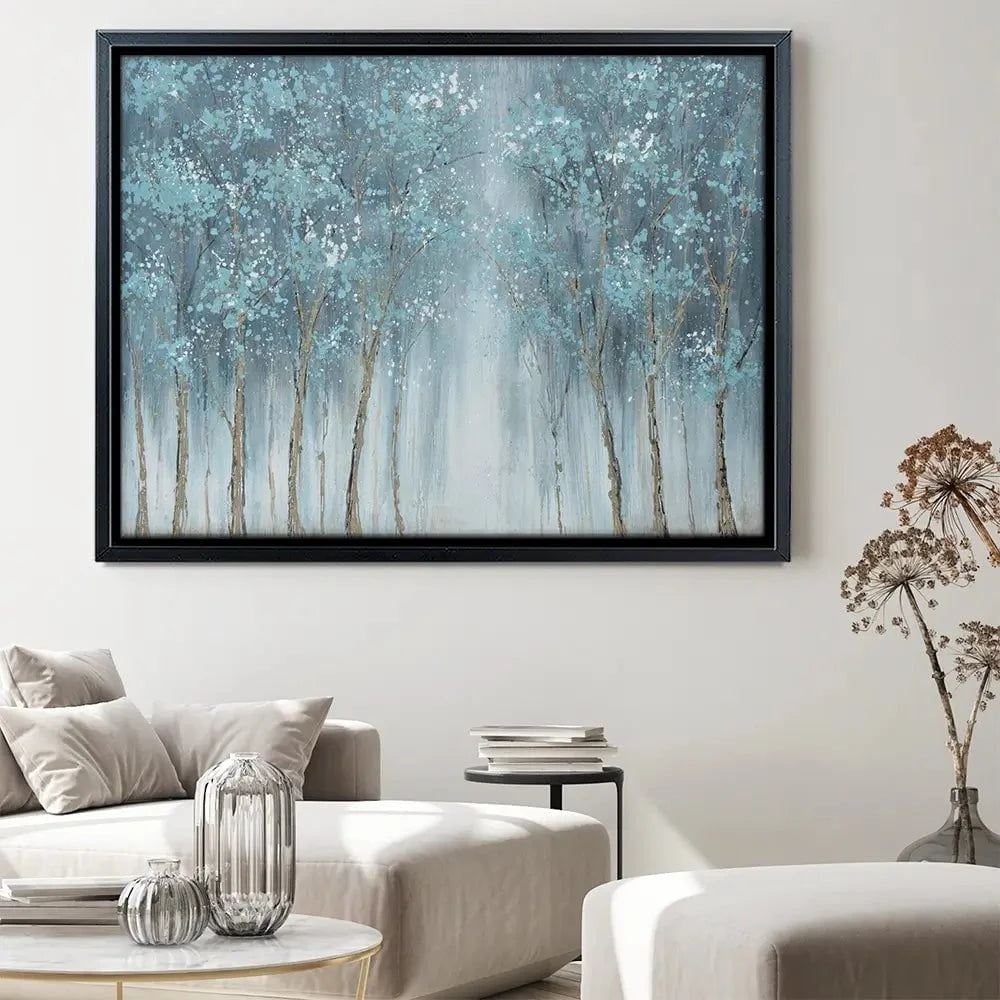 Blue Woods Canvas Print Blue Woods Canvas Print wall art product CHENYU ARTS / Shutterstock