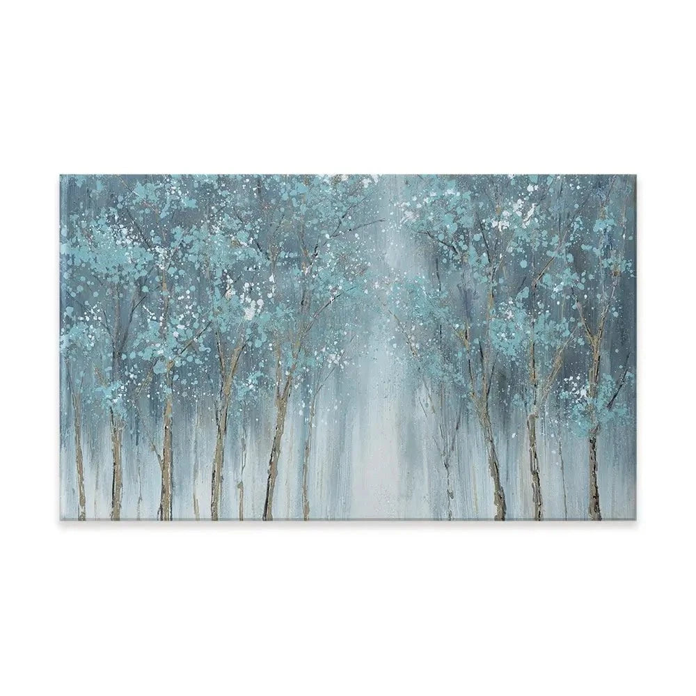 Blue Woods Canvas Print Blue Woods Canvas Print wall art product CHENYU ARTS / Shutterstock