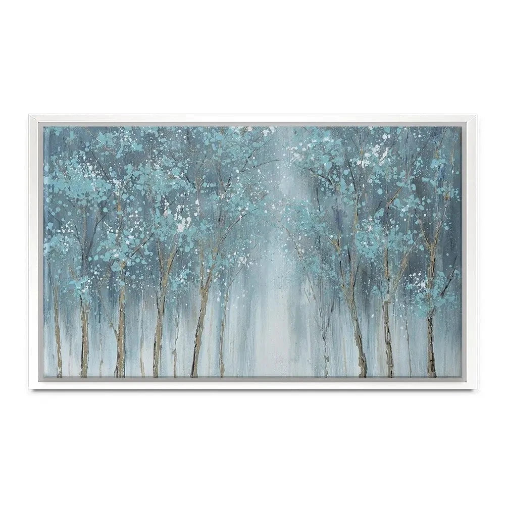 Blue Woods Canvas Print Blue Woods Canvas Print wall art product CHENYU ARTS / Shutterstock