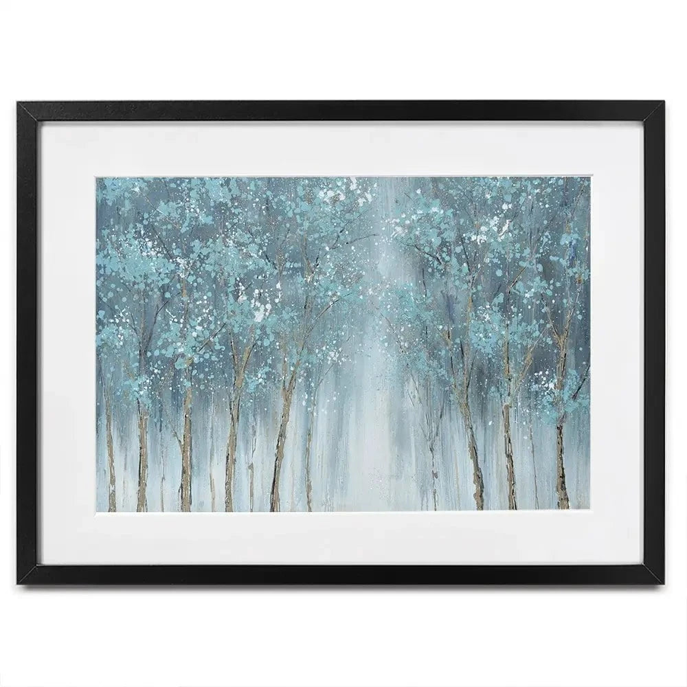 Blue Woods Framed Art Print Blue Woods Framed Art Print wall art product CHENYU ARTS / Shutterstock