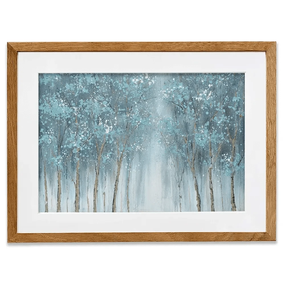 Blue Woods Framed Art Print Blue Woods Framed Art Print wall art product CHENYU ARTS / Shutterstock