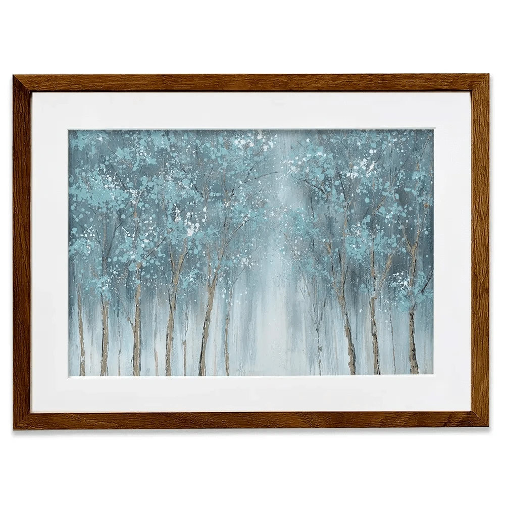 Blue Woods Framed Art Print Blue Woods Framed Art Print wall art product CHENYU ARTS / Shutterstock