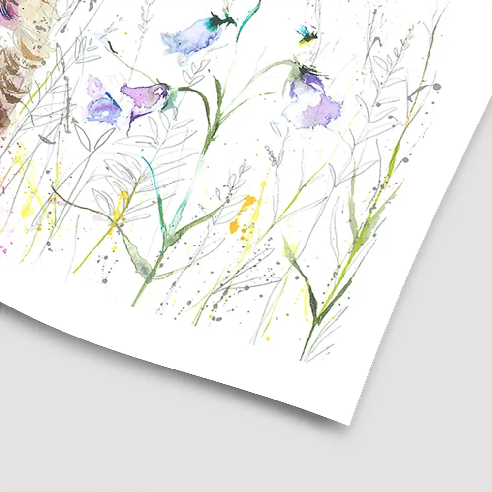Bluebell Square Art Print Bluebell Square Art Print wall art product Nicola Jane Rowles