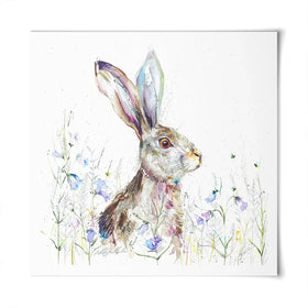 Bluebell Square Art Print Bluebell Square Art Print wall art product Nicola Jane Rowles