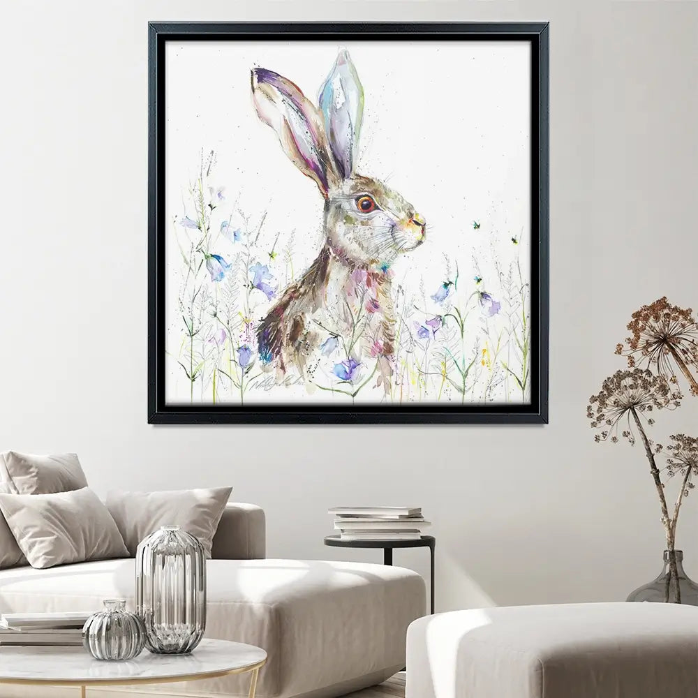 Bluebell Square Canvas Print Bluebell Square Canvas Print wall art product Nicola Jane Rowles