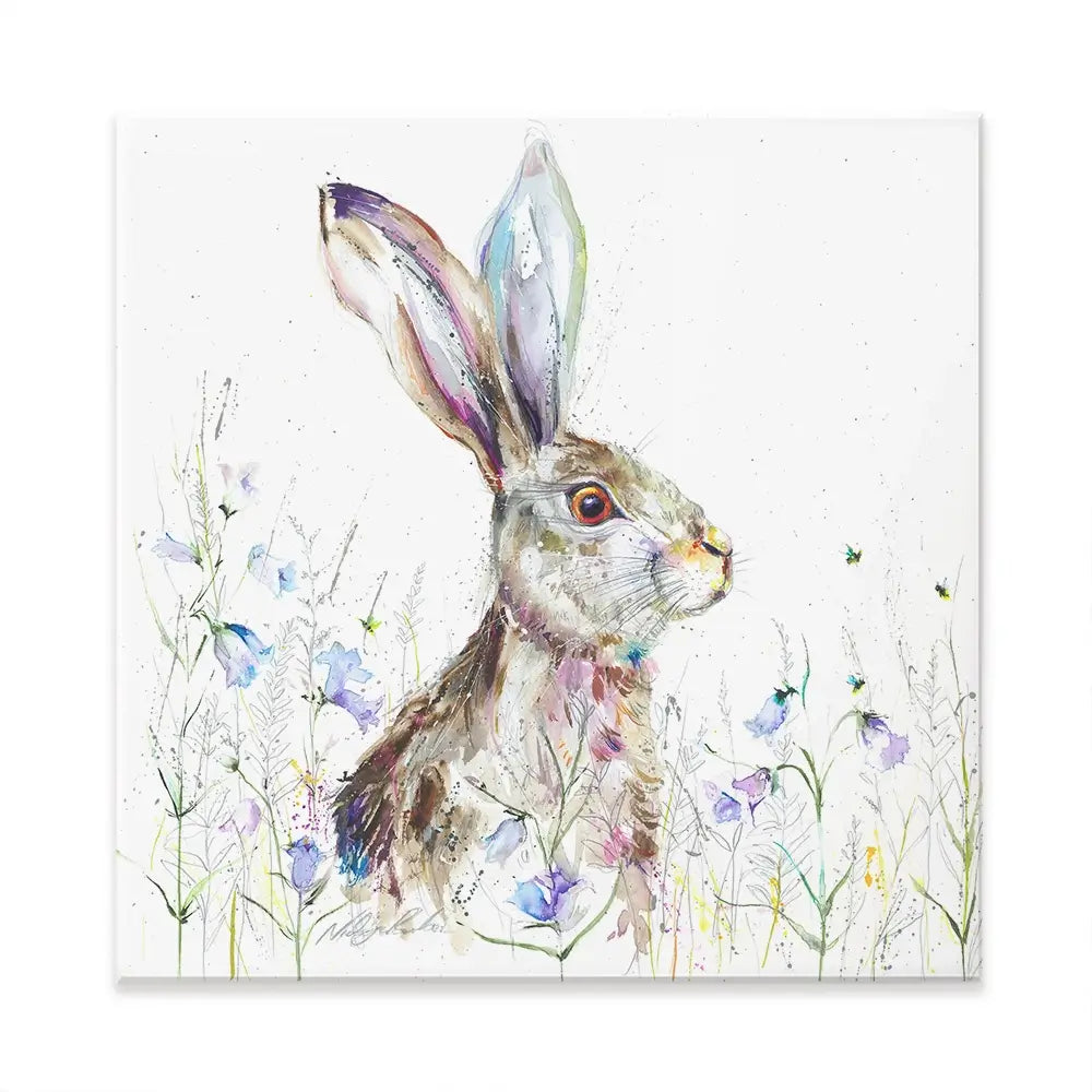 Bluebell Square Canvas Print Bluebell Square Canvas Print wall art product Nicola Jane Rowles