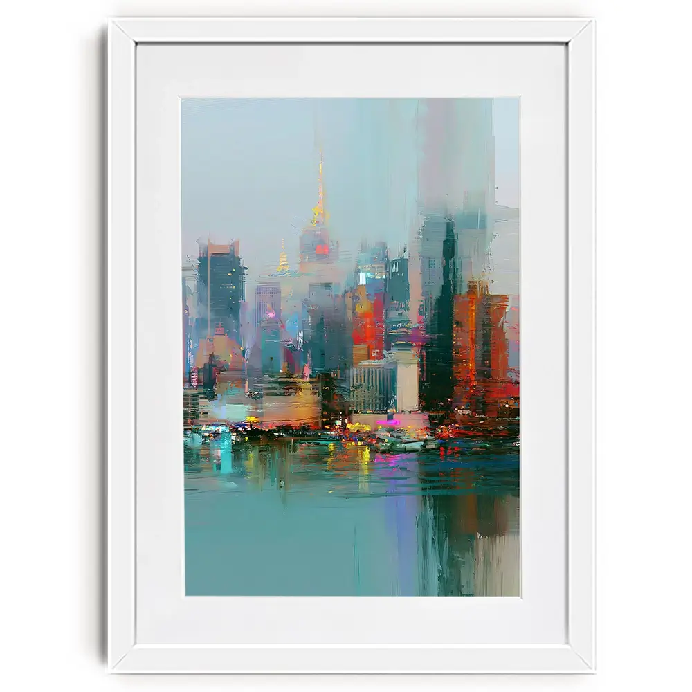 Blurred Skyline Framed Art Print Blurred Skyline Framed Art Print wall art product David Alexander Elder