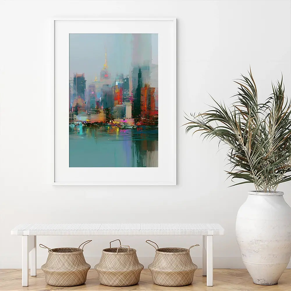 Blurred Skyline Framed Art Print Blurred Skyline Framed Art Print wall art product David Alexander Elder