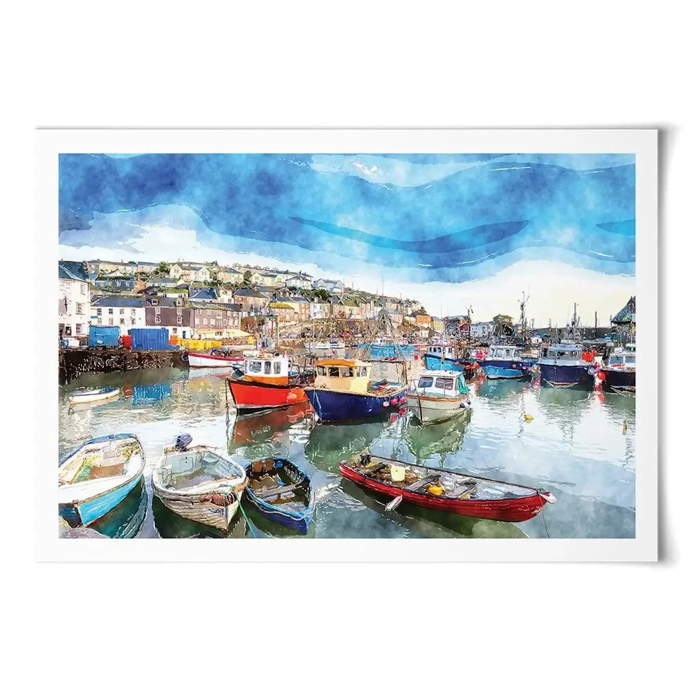 Boat Harbour Art Print Boat Harbour Art Print wall art product Helen Hotson / Shutterstock