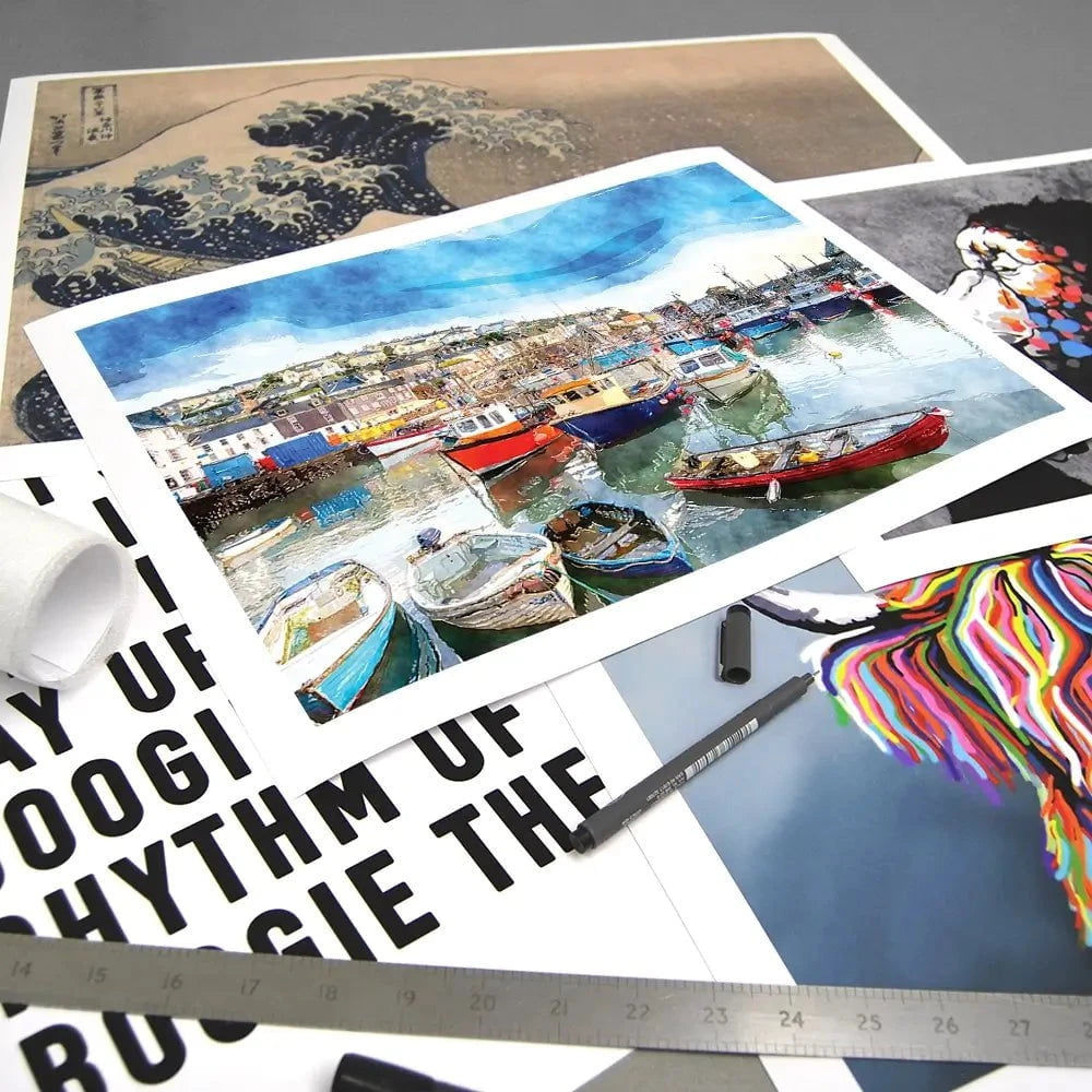 Boat Harbour Art Print Boat Harbour Art Print wall art product Helen Hotson / Shutterstock