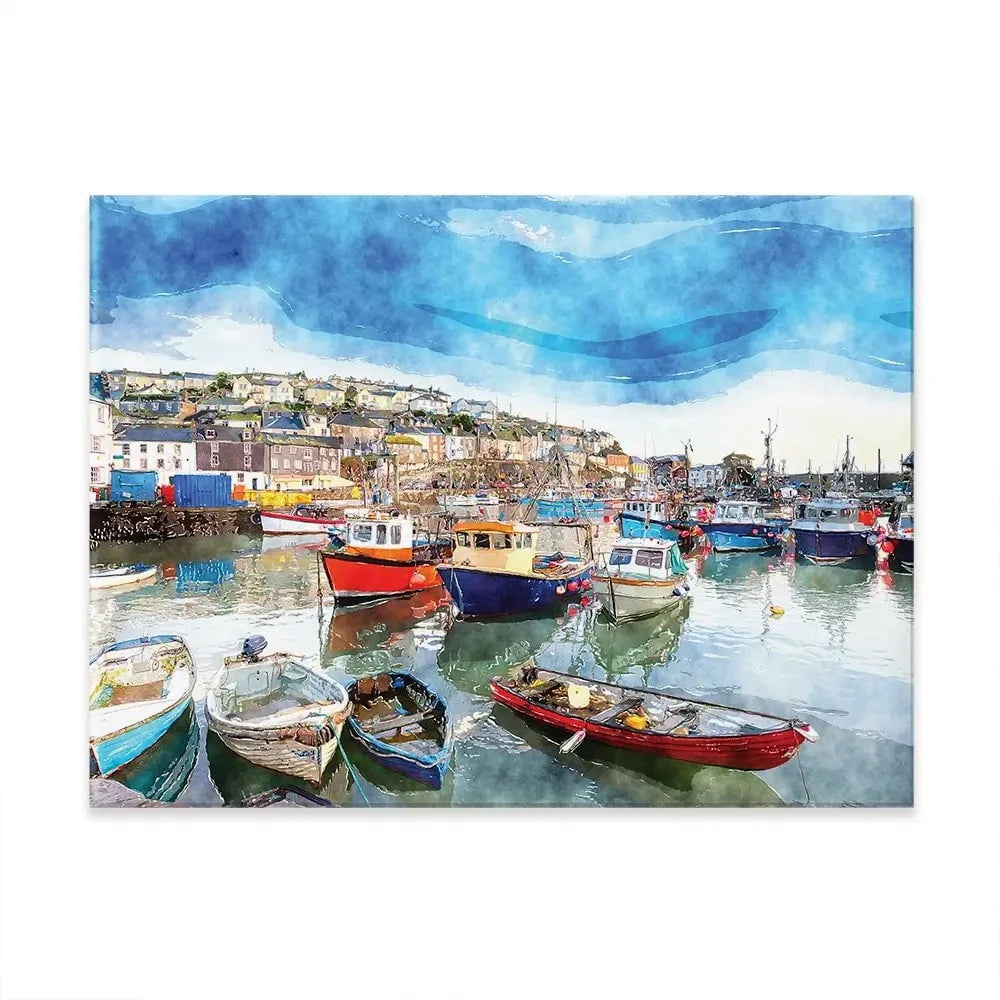 Boat Harbour Canvas Print Boat Harbour Canvas Print wall art product Helen Hotson / Shutterstock