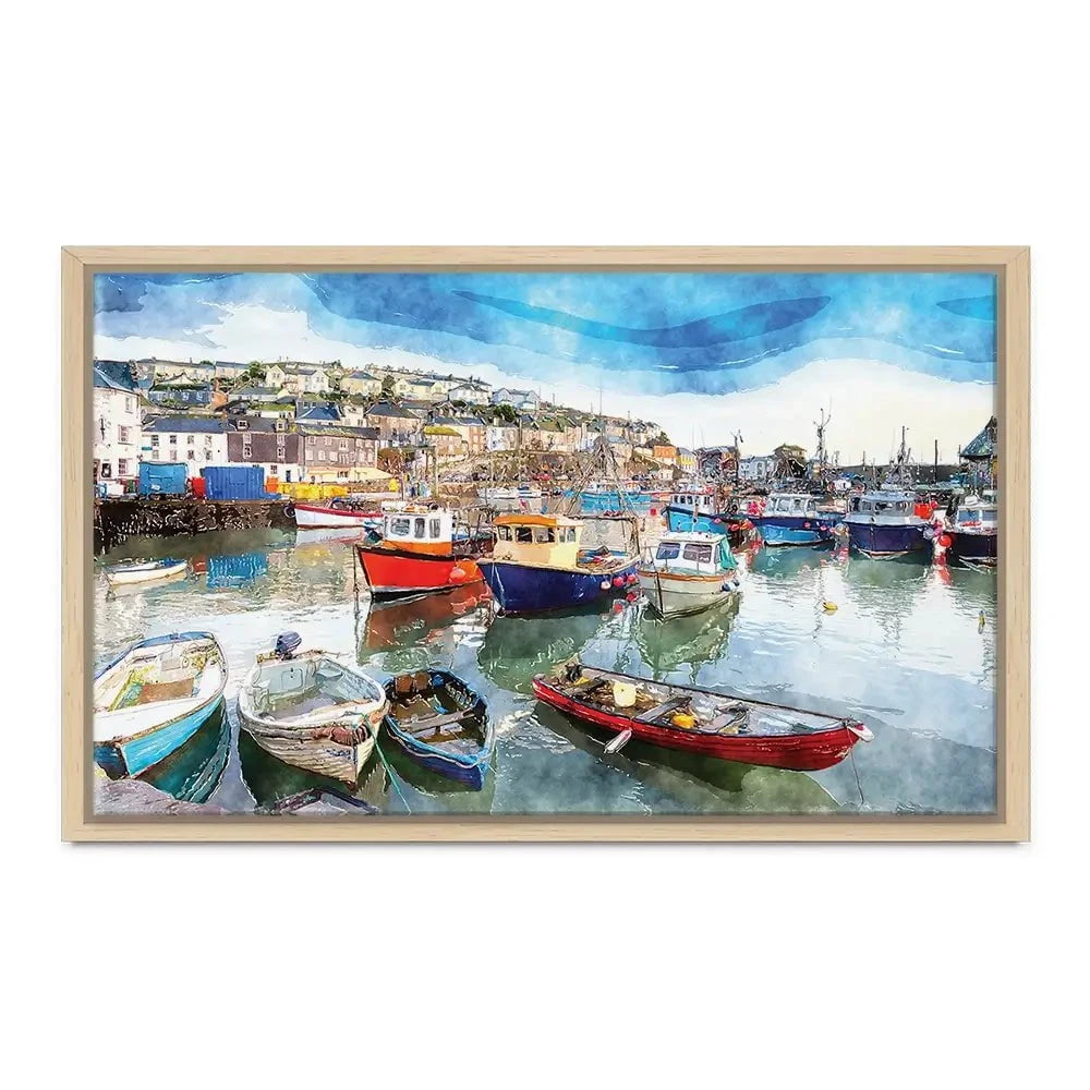 Boat Harbour Canvas Print Boat Harbour Canvas Print wall art product Helen Hotson / Shutterstock