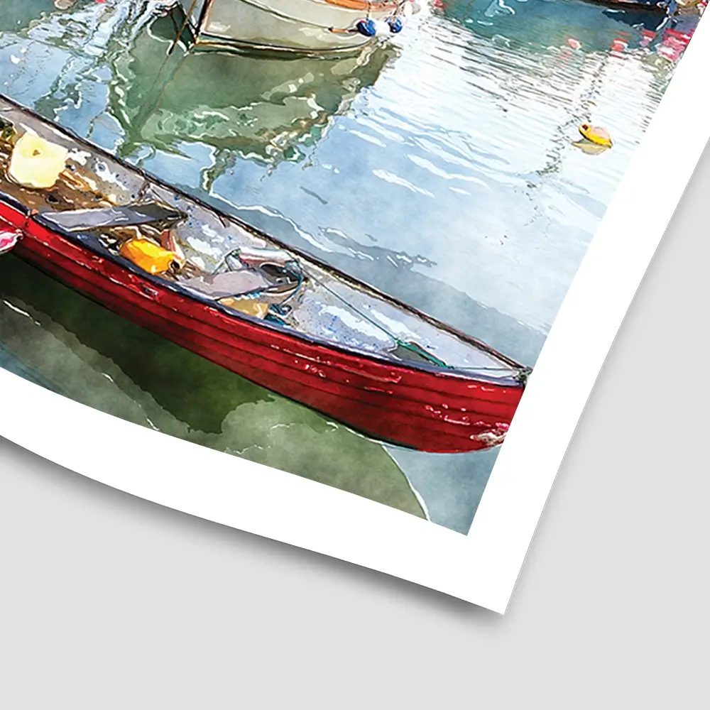 Boat Harbour Square Art Print Boat Harbour Square Art Print wall art product Helen Hotson / Shutterstock