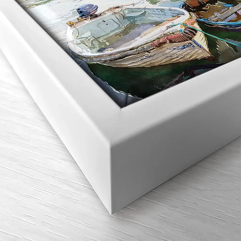 Boat Harbour Square Canvas Print Boat Harbour Square Canvas Print wall art product Helen Hotson / Shutterstock