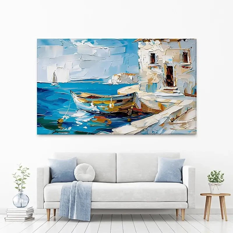 Boat On The Beach Canvas Print Boat On The Beach Canvas Print wall art product Elena Avanesova