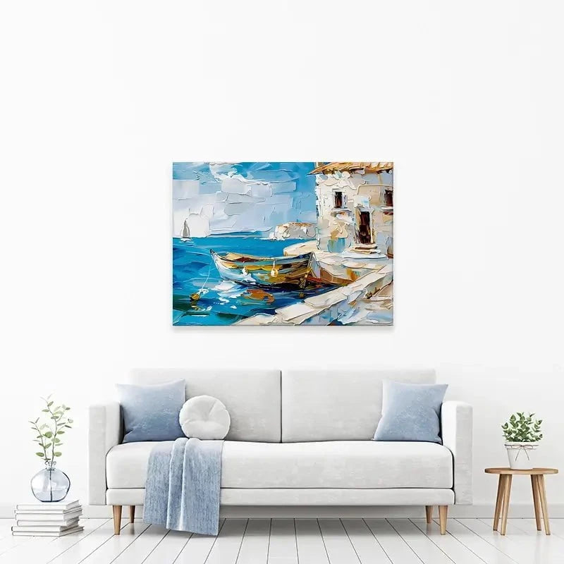Boat On The Beach Canvas Print Boat On The Beach Canvas Print wall art product Elena Avanesova