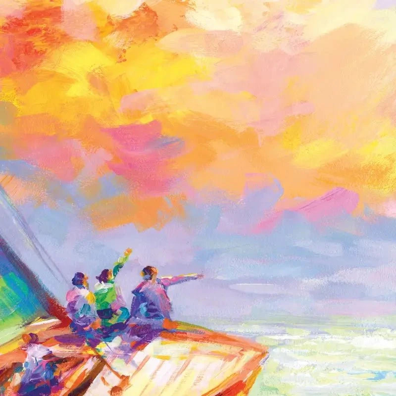Boat Racing Canvas Print Boat Racing Canvas Print wall art product Leon Devenice