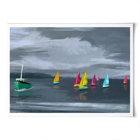 Boats Art Print Boats Art Print wall art product Aimee Linzi