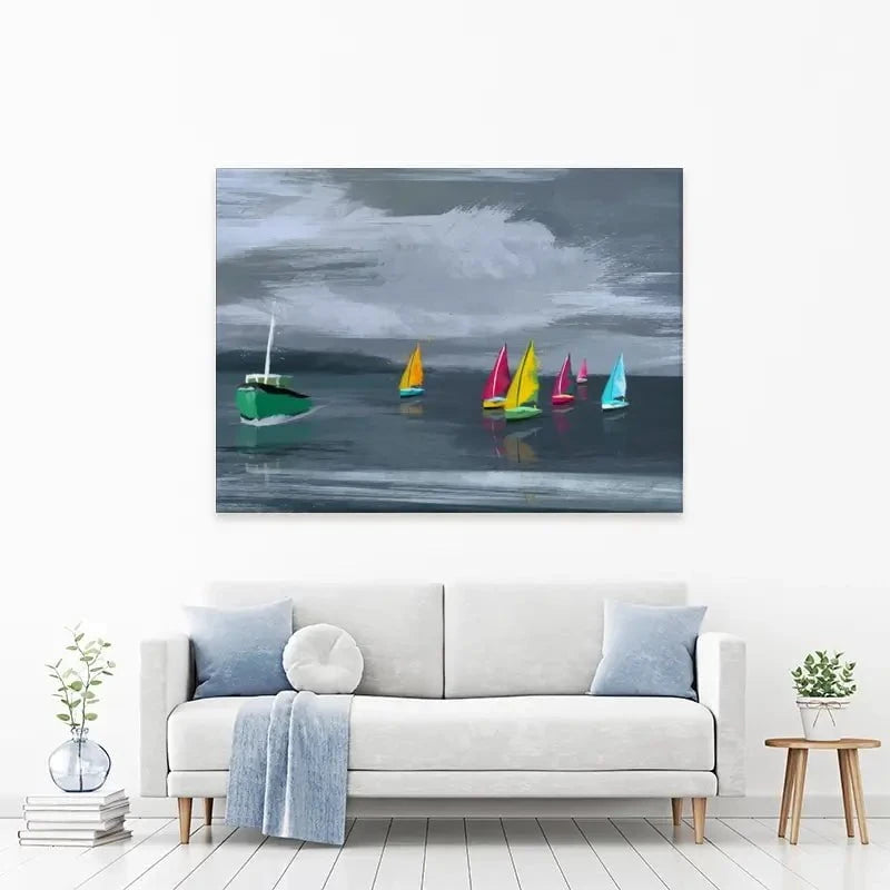 Boats Canvas Print Boats Canvas Print wall art product Aimee Linzi