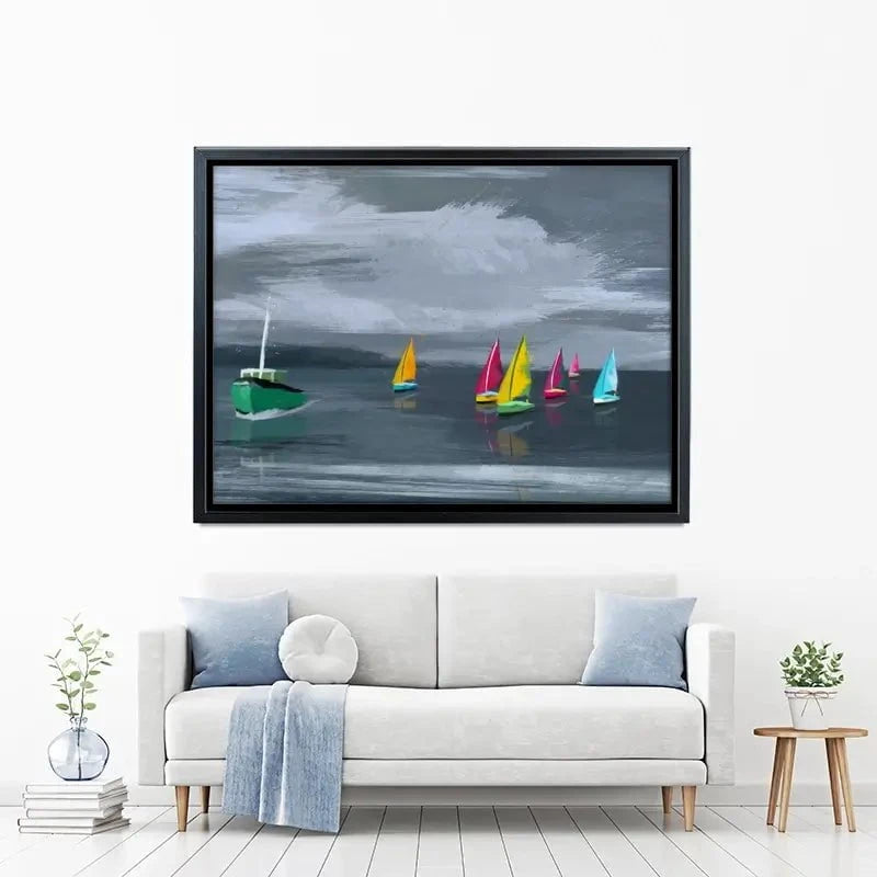 Boats Canvas Print Boats Canvas Print wall art product Aimee Linzi