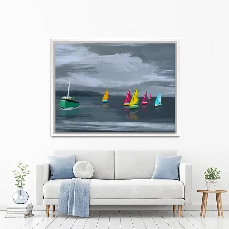 Boats Canvas Print Boats Canvas Print wall art product Aimee Linzi