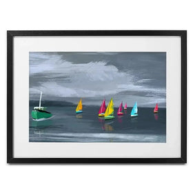 Boats Framed Art Print Boats Framed Art Print wall art product Aimee Linzi