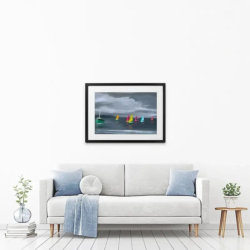 Boats Framed Art Print Boats Framed Art Print wall art product Aimee Linzi