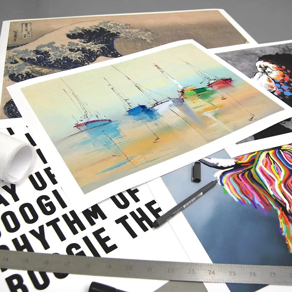 Boats From Afar Art Print Boats From Afar Art Print wall art product Oleksandr Bodnar / Shutterstock