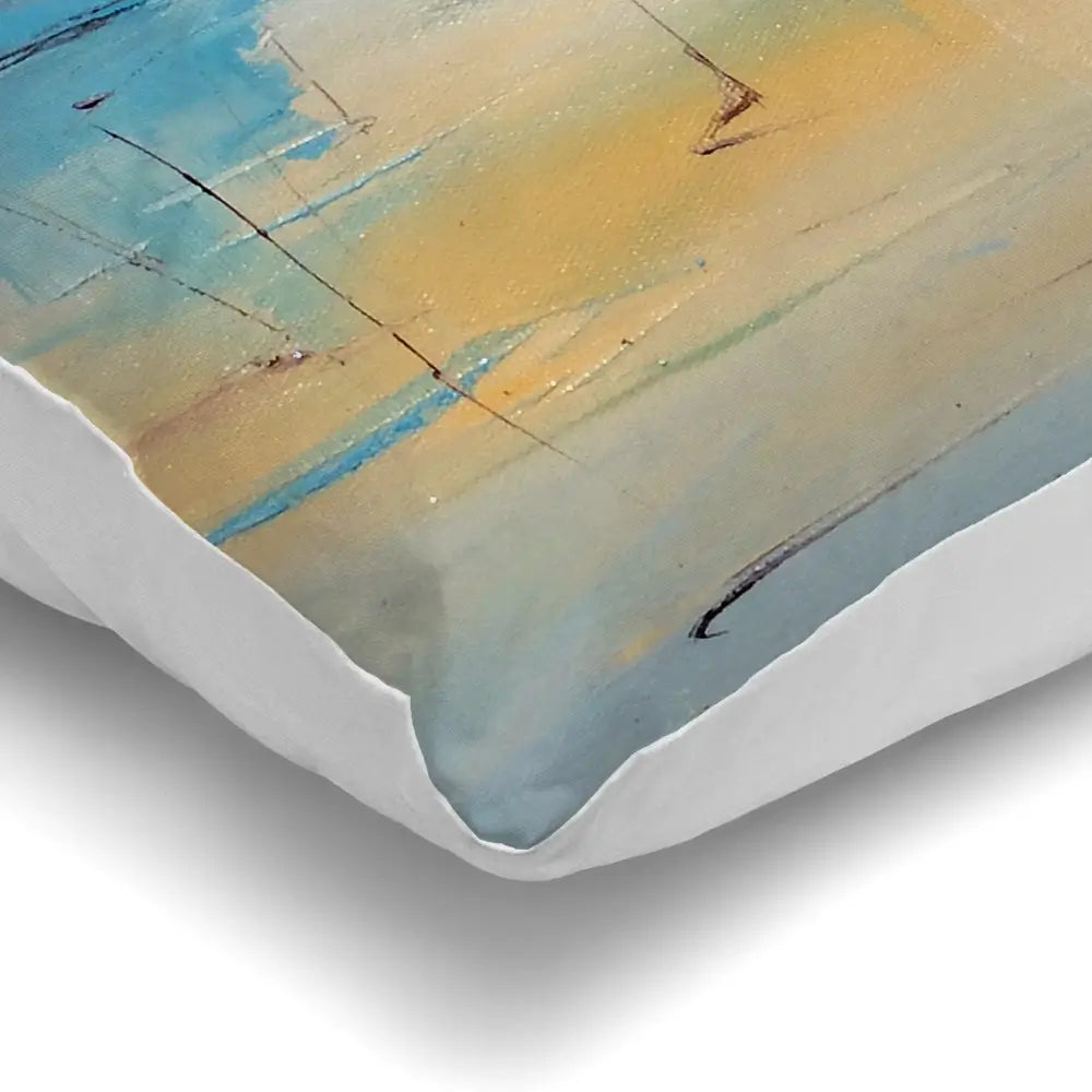 Boats From Afar Cushion Boats From Afar Cushion wall art product Oleksandr Bodnar / Shutterstock