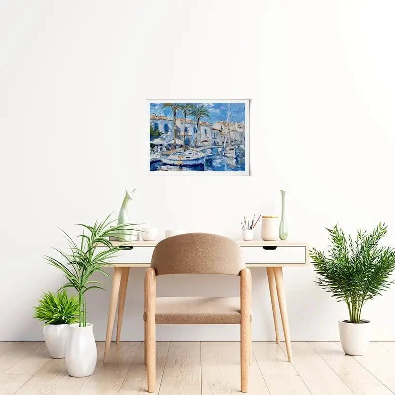 Boats In The Harbour Art Print Boats In The Harbour Art Print wall art product Elena Avanesova