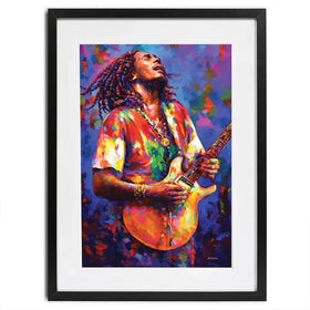 Bob Marley Framed Art Print Bob Marley Framed Art Print wall art product Leon Devenice