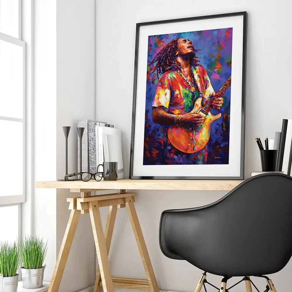 Bob Marley Framed Art Print Bob Marley Framed Art Print wall art product Leon Devenice