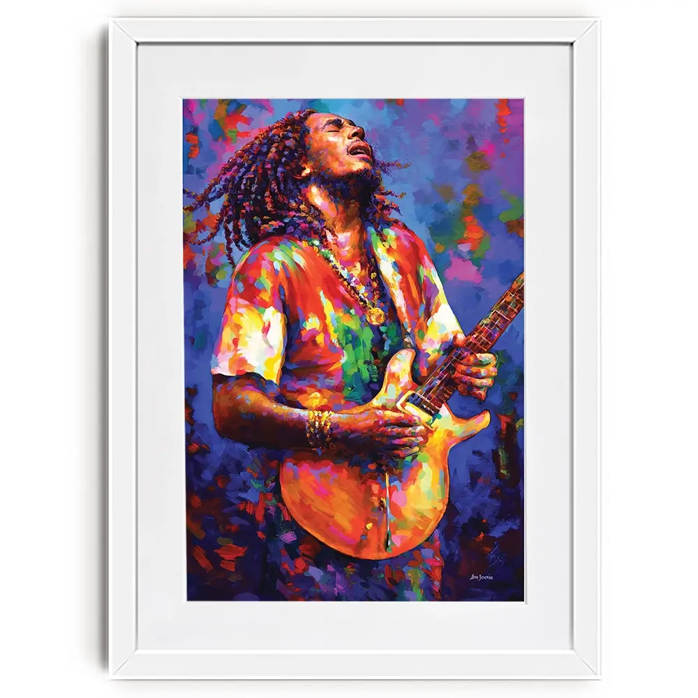Bob Marley Framed Art Print Bob Marley Framed Art Print wall art product Leon Devenice