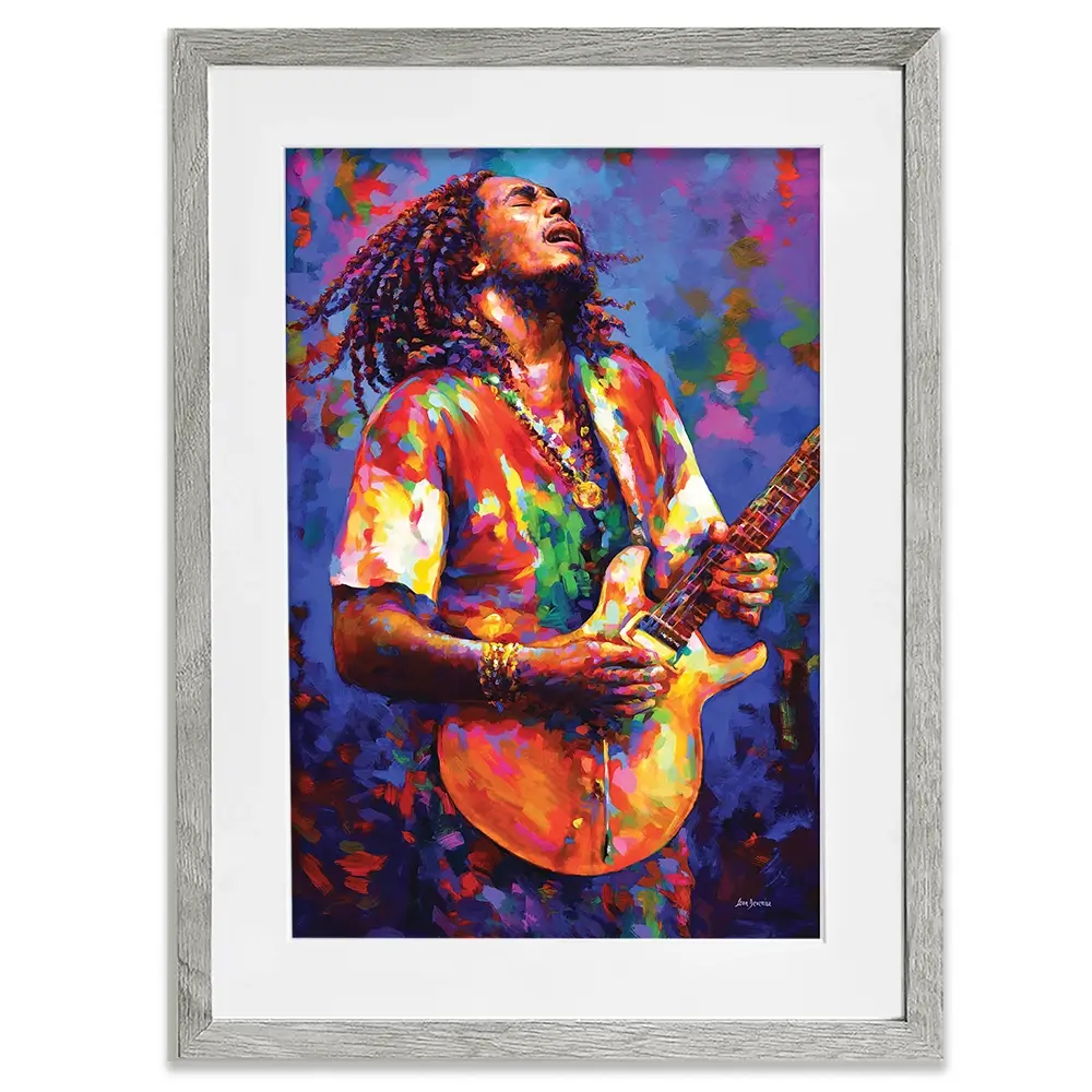 Bob Marley Framed Art Print Bob Marley Framed Art Print wall art product Leon Devenice