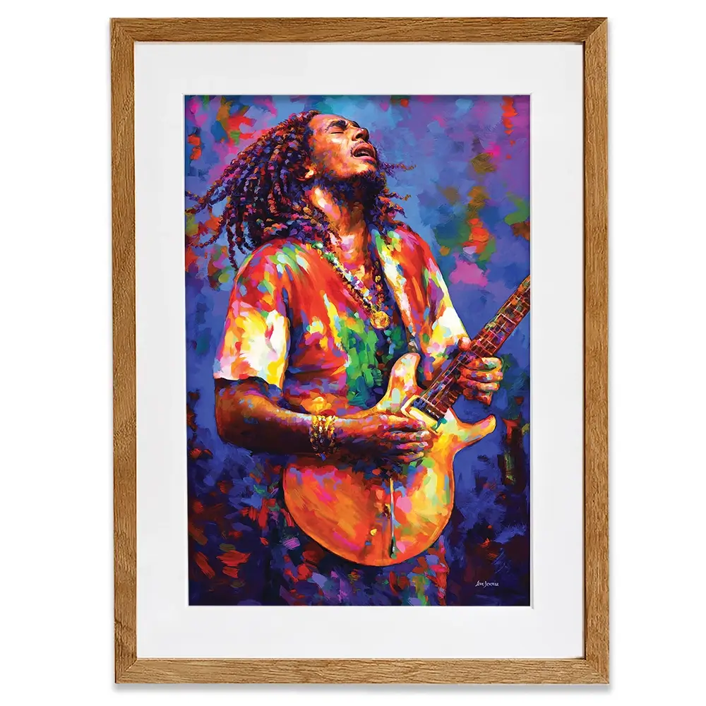 Bob Marley Framed Art Print Bob Marley Framed Art Print wall art product Leon Devenice