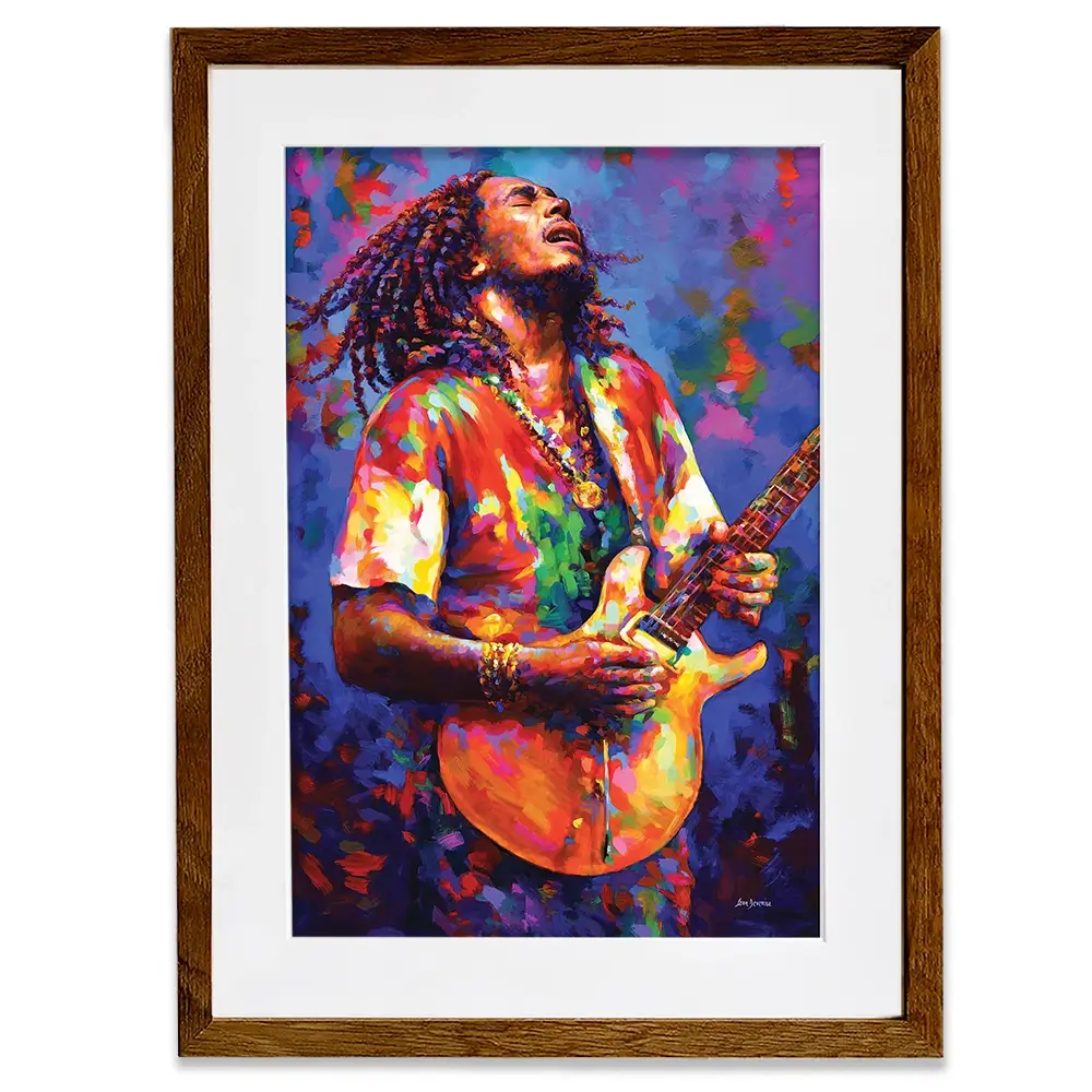 Bob Marley Framed Art Print Bob Marley Framed Art Print wall art product Leon Devenice