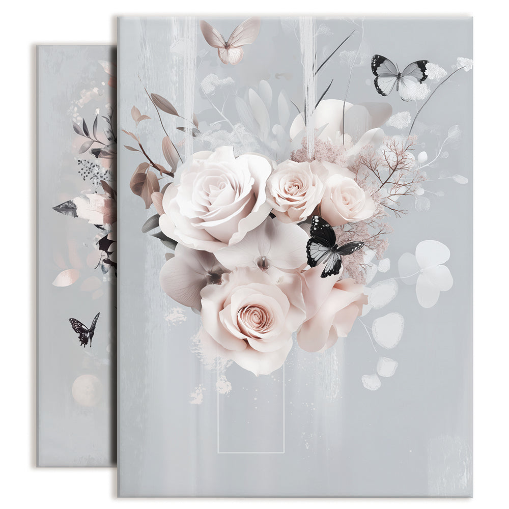 Boho Blue Duo Canvas Print Boho Blue Duo Canvas Print wall art product Isabella Karolewicz