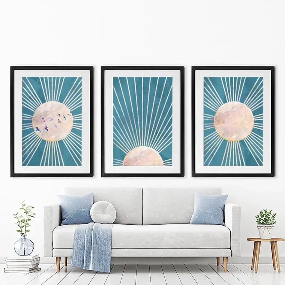 Boho Framed Art Print Trio Boho Framed Art Print Trio wall art product Sarah Manovski