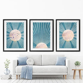 Boho Framed Art Print Trio Boho Framed Art Print Trio wall art product Sarah Manovski