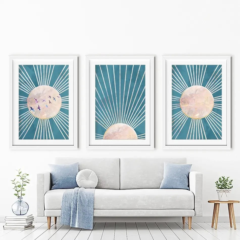 Boho Framed Art Print Trio Boho Framed Art Print Trio wall art product Sarah Manovski