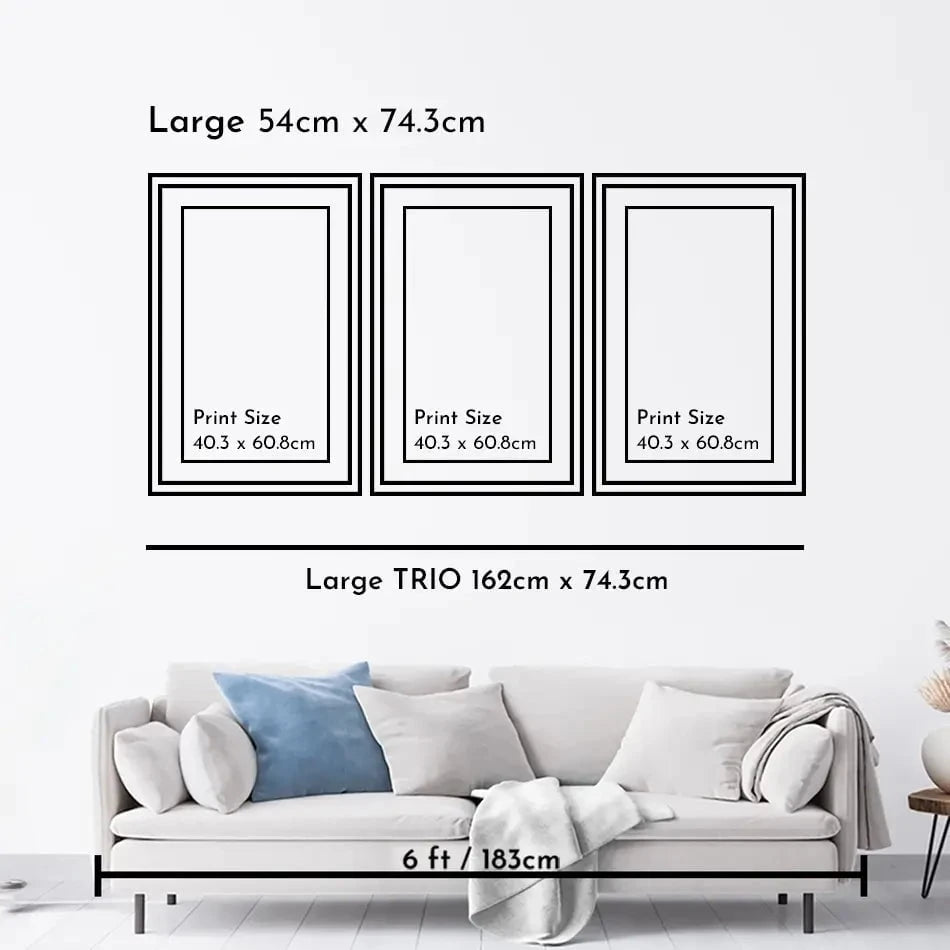 Boho Framed Art Print Trio Boho Framed Art Print Trio wall art product Sarah Manovski