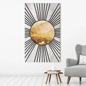 Boho Sun Black 1 Canvas Print Boho Sun Black 1 Canvas Print wall art product Sarah Manovski