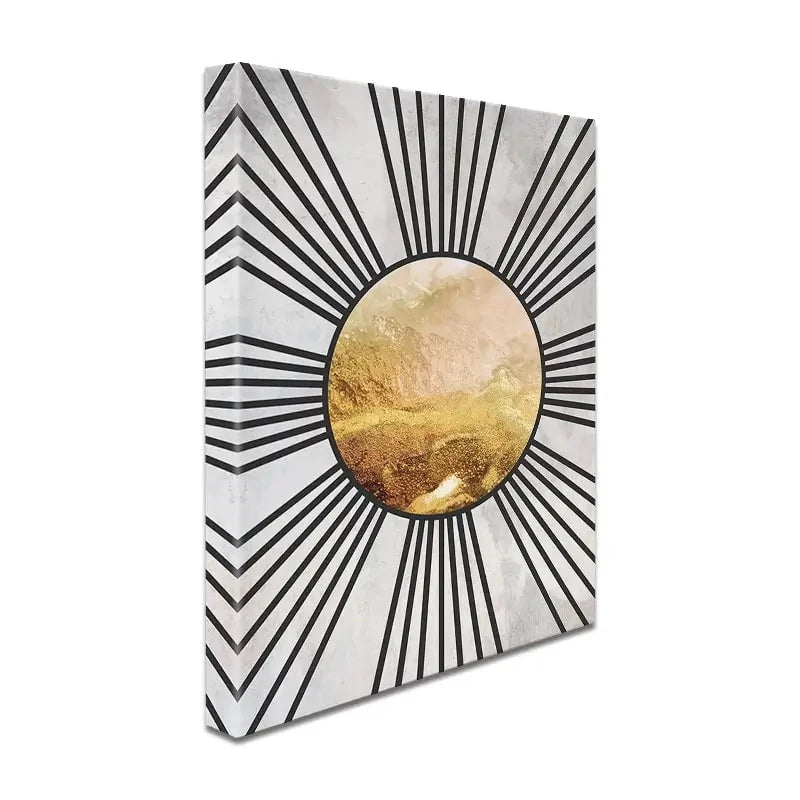 Boho Sun Black 1 Canvas Print Boho Sun Black 1 Canvas Print wall art product Sarah Manovski